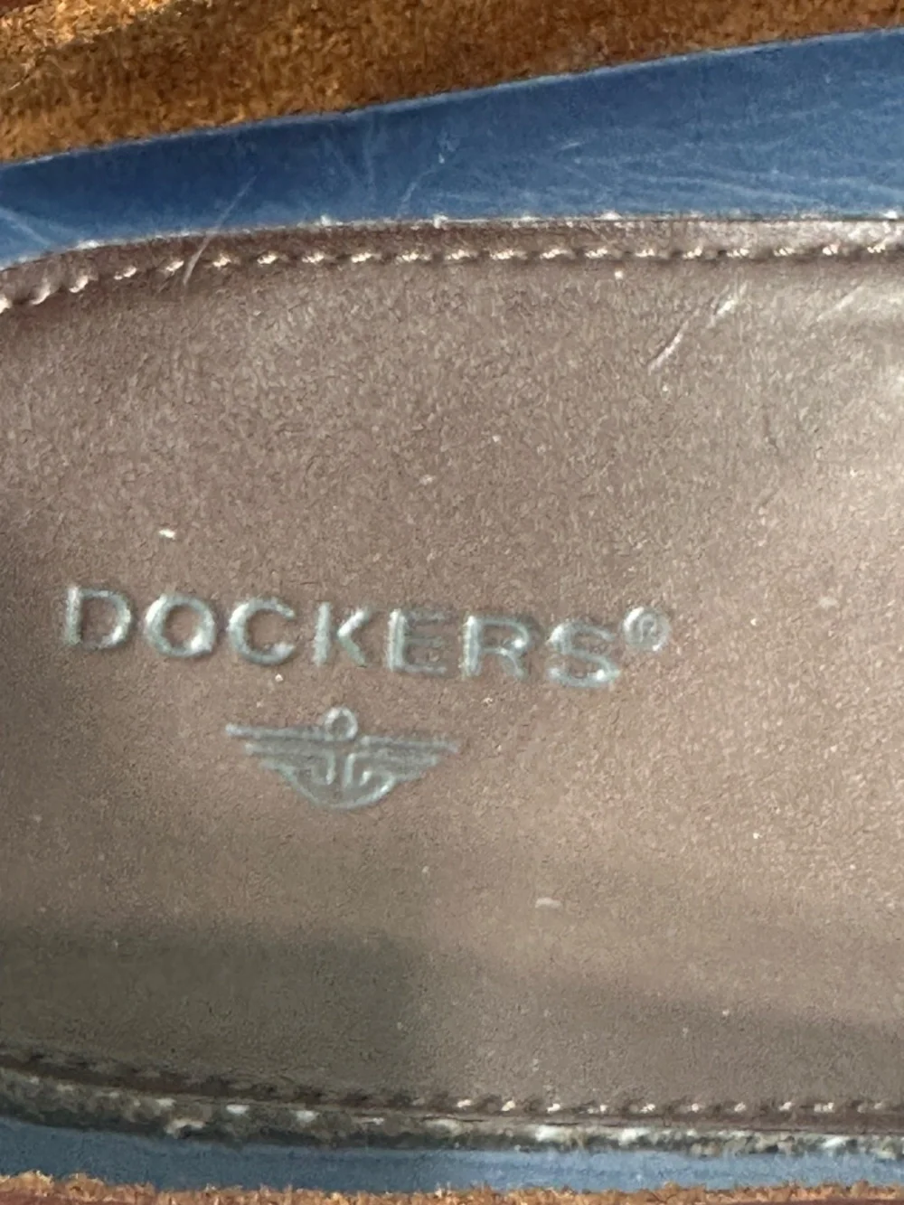 Dockers Shoes Mens Size 11 Brown Leather Boat Moc Toe Casual Slip Resistant